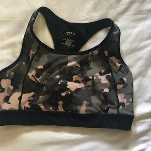Torrid army print sports bra